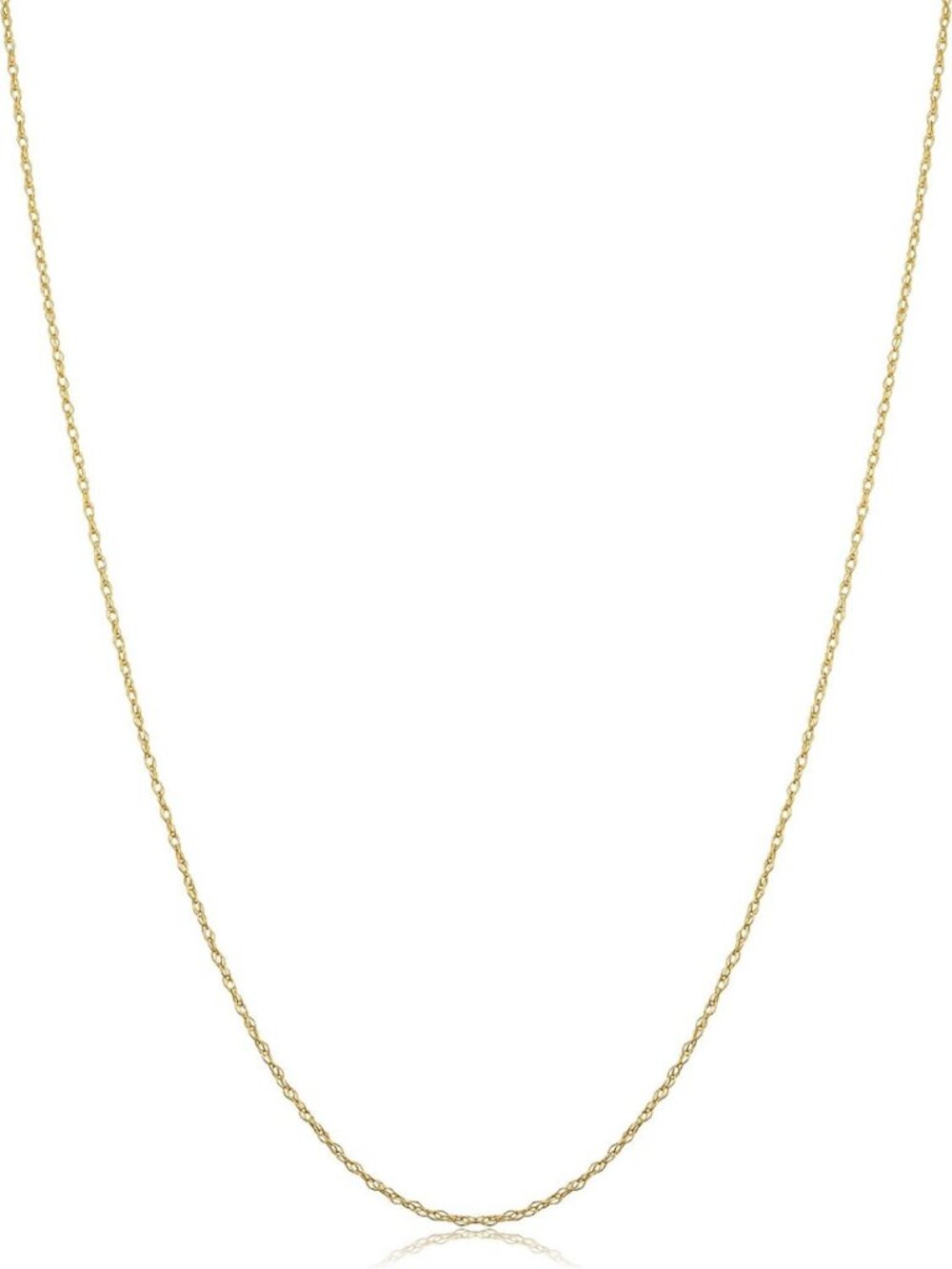 14K Yellow Gold Rope Chain Necklace for Women - Elegant, Durable, Timeless